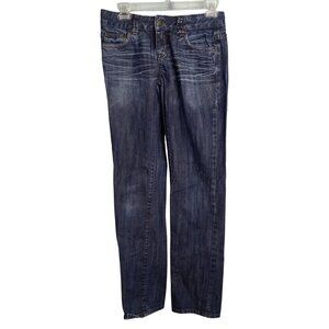 Chip & Pepper C7P Size 7 Jeans Womens Straight Leg Blue Denim Distressed